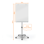 Sklenený flipchart Nobo Diamond 700x1000 mm