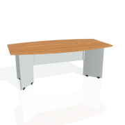 Rokovací stôl Gate, 200x75,5x110 cm, jelša/sivá