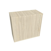 Prídavná skriňa k stolu Hobis, zámok, L, 80x75,5x40 cm, agát