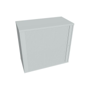 Prídavná skriňa k stolu Hobis, zámok, L, 80x75,5x40 cm, sivá