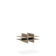 Priehradka do niky BASIC, 77x34x52cm, dub Somona