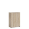 Policová skriňa BASIC, so zámkom, 80x40x111,7cm, dub Somona