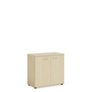 Policová skriňa BASIC, so zámkom, 80x40x76,5cm, breza