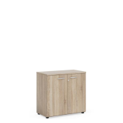 Policová skriňa BASIC, so zámkom, 80x40x76,5cm, dub Somona