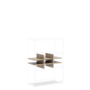 Priehradka do niky BASIC, otvorená, 76,7x37,8x32,9cm, dub Somona