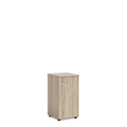 Policová skriňa BASIC, pravé dvere so zámkom, 40x40x76,5cm, dub Somona