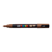 Popisovač uni POSCA PC-3M hnedý