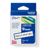 Samolepiaca páska Brother TZe-121 9 mm priehľadná/čierna