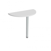 Doplnkový stôl Gate, 80x75,5x40 cm, biela/kov